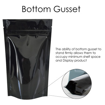 [SAMPLE] 5kg Gold Shiny Stand Up Pouch/Bag with Zip Lock [SP8] (100 per pack)