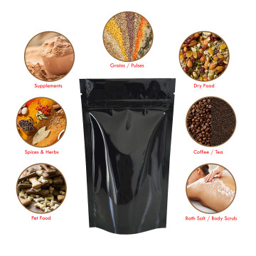 [SAMPLE] 5kg Gold Shiny Stand Up Pouch/Bag with Zip Lock [SP8] (100 per pack)