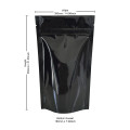 [Sample] 5kg Black Shiny Stand Up Pouch/Bag with Zip Lock [SP8]