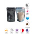 1kg Clear / Black Shiny Stand Up Pouch/Bag with Zip Lock [SP6]