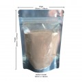 [Sample] 500g Clear / Black Shiny Stand Up Pouch/Bag with Zip Lock [SP5]