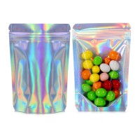 250g Clear / Holographic Stand Up Pouch/Bag with Zip Lock [SP4]