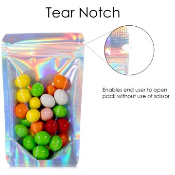 [Sample] 50g Clear / Holographic Stand Up Pouch/Bag with Zip Lock [WP1]