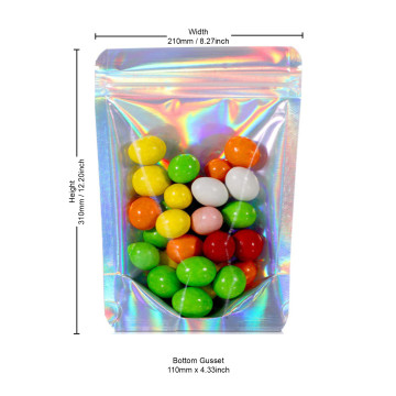 [Sample] 750g Clear / Holographic Stand Up Pouch/Bag with Zip Lock [SP11]