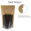 500g Kraft Paper One Side Clear Stand Up Pouch/Bag with Zip Lock [SP5]