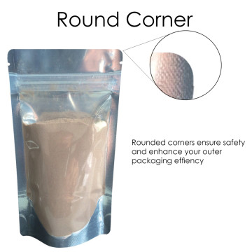 1kg Clear / Silver Shiny Stand Up Pouch/Bag with Zip Lock [SP6]