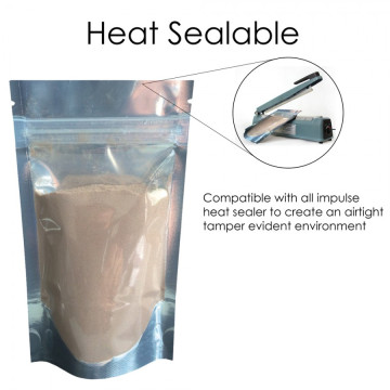 40g Clear / Silver Shiny Stand Up Pouch/Bag with Zip Lock [SP1]