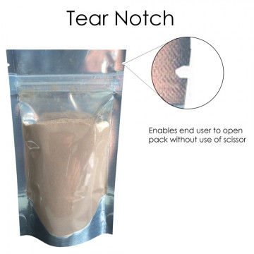 40g Clear / Silver Shiny Stand Up Pouch/Bag with Zip Lock [SP1]
