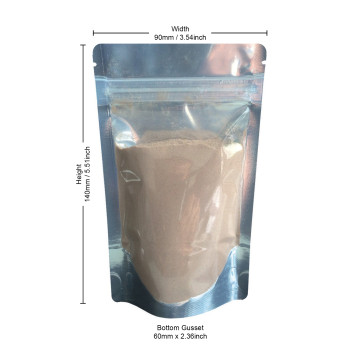 [Sample] 50g Clear / White Shiny Stand Up Pouch/Bag with Zip Lock [WP1]