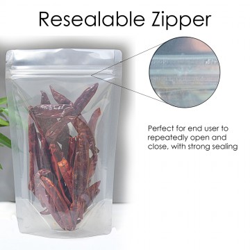 1kg Clear / Clear Stand Up Pouch/Bag with Zip Lock [SP6]