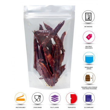 [Sample] 3kg Clear / Clear Stand Up Pouch/Bag with Zip Lock [SP7]