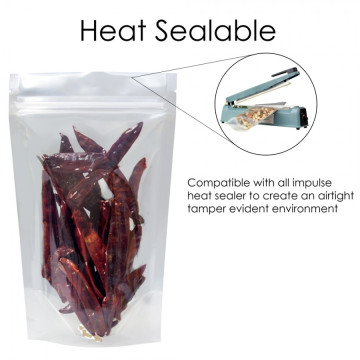 [Sample] 3kg Clear / Clear Stand Up Pouch/Bag with Zip Lock [SP7]