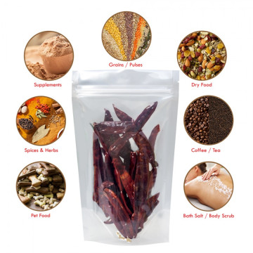 [Sample] 3kg Clear / Clear Stand Up Pouch/Bag with Zip Lock [SP7]