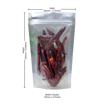 [Sample] 3kg Clear / Clear Stand Up Pouch/Bag with Zip Lock [SP7]