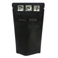 [Sample] 8cm x 13cm Child Resistant Window Black Matt Stand Up Pouch/Bag with Zip Lock [SP1] 