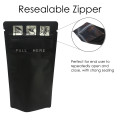 8cm x 13cm Child Resistant Window Black Matt Stand Up Pouch/Bag with Zip Lock [SP1]  (100 per pack)