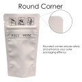 [Sample] 8cm x 13cm Child Resistant Window White Matt Stand Up Pouch/Bag with Zip Lock [SP1]