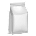 [Sample] 500g White Matt Flat Bottom Stand Up Pouch/Bag with Zip Lock [FB5]