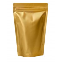 500g Gold Matt Stand Up Pouch/Bag with Zip Lock [SP5]