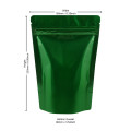 250g Green Shiny Stand Up Pouch/Bag with Zip Lock [SP4] (100 per pack)