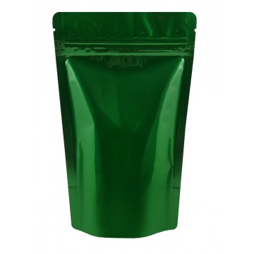 [Sample] 500g Green Shiny Stand Up Pouch/Bag with Zip Lock [SP5]