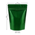 500g Green Shiny Stand Up Pouch/Bag with Zip Lock [SP5] (100 per pack)