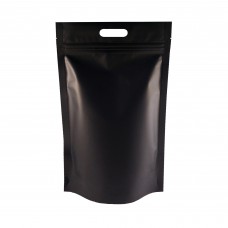 5kg Black Matt With Handle Stand Up Pouch/Bag with Zip Lock [SP8]