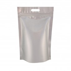 5kg Silver Matt With Handle Stand Up Pouch/Bag with Zip Lock [SP8]