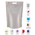 5kg Silver Matt With Handle Stand Up Pouch/Bag with Zip Lock [SP8]