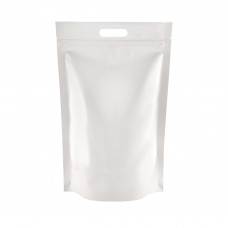 5kg White Shiny With Handle Stand Up Pouch/Bag with Zip Lock [SP8]