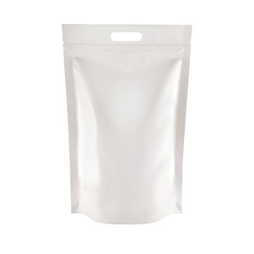 5kg White Shiny With Handle and Valve Stand Up Pouch/Bag with Zip Lock [SP8] (100 per pack)