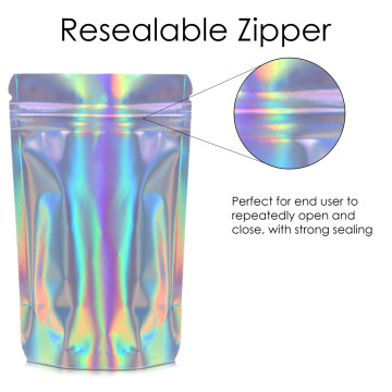 150g Holographic Stand Up Pouch/Bag with Zip Lock [SP3] (100 per pack)