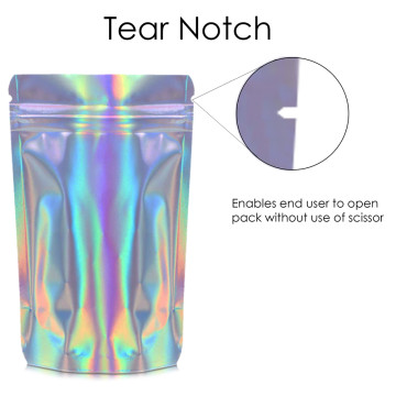 1kg Holographic Stand Up Pouch/Bag with Zip Lock [SP6] (100 per pack)