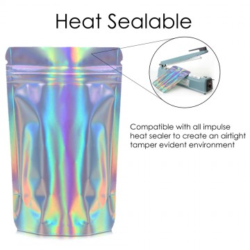 250g Holographic Stand Up Pouch/Bag with Zip Lock [SP4]