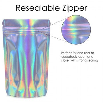 50g Holographic Stand Up Pouch/Bag with Zip Lock [WP1]