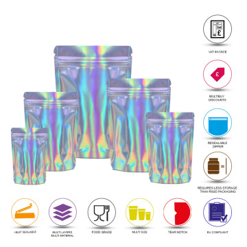 [Sample] 70g Holographic Stand Up Pouch/Bag with Zip Lock [SP2]