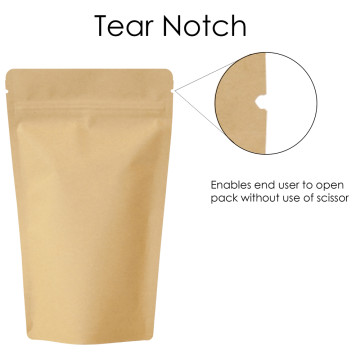 1kg Kraft Paper Stand Up Pouch/Bag without Zip Lock [SP6]