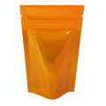 40g Orange Shiny Stand Up Pouch/Bag with Zip Lock [SP1] 102 (100 per pack)