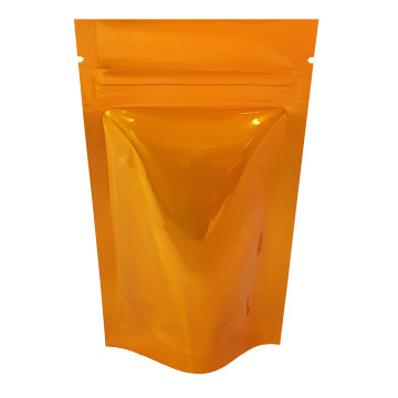 40g Orange Shiny Stand Up Pouch/Bag with Zip Lock [SP1] 102 (100 per pack)