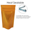 40g Orange Shiny Stand Up Pouch/Bag with Zip Lock [SP1] 102 (100 per pack)