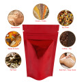 [Sample] 40g Red Shiny Stand Up Pouch/Bag with Zip Lock [SP1]