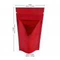 [Sample] 40g Red Shiny Stand Up Pouch/Bag with Zip Lock [SP1]