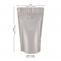 [Sample] 100g Silver Matt Stand Up Pouch/Bag with Zip Lock [SP9]
