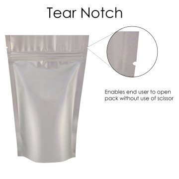 40g Silver Matt Stand Up Pouch/Bag with Zip Lock [SP1]