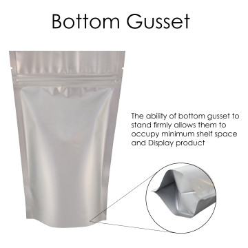 40g Silver Matt Stand Up Pouch/Bag with Zip Lock [SP1]