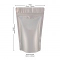 [Sample] 50g Silver Matt Stand Up Pouch/Bag with Zip Lock [WP1]