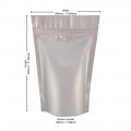 5kg Silver Matt Stand Up Pouch/Bag with Zip Lock [SP8]