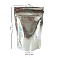 1kg Silver Shiny Stand Up Pouch/Bag with Zip Lock [SP6] (100 per pack)