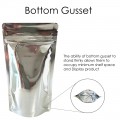 1kg Silver Shiny Stand Up Pouch/Bag with Zip Lock [SP6]