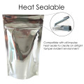 40g Silver Shiny Stand Up Pouch/Bag with Zip Lock [SP1] (100 per pack)